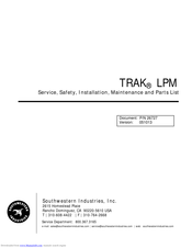 Southwestern Industries TRAK LPM Installation, Maintenance And User Instructions