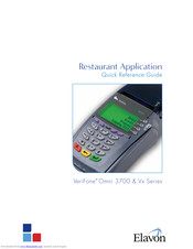 VeriFone Vx Series Quick Reference Manual