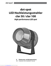 Dot-Spot clar 100 Operation And Installation Manual