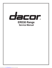 Dacor ERD30 Service Manual