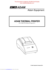 Adam Equipment 3126611270 Manual