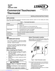 Lennox T7300 Installation Instructions Manual
