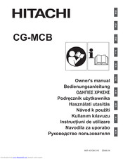 Hitachi CG-MCB Owner's Manual