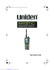 Uniden MYSTIC - Marine GPS Receiver Operating Manual