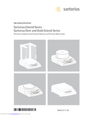Sartorius GW3202-0CE Operating Instructions Manual