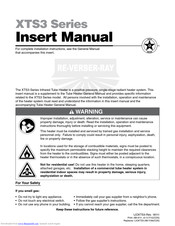 Re-Verber-Ray XTS3-40-50 Insert Manual