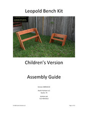 Austin Kontore Leopold Bench Kit Assembly Manual