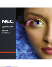 NEC SpectraView Profiler 5 User Manual