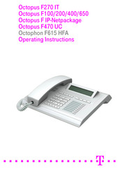 Octopus F470 UC Operating Instructions Manual