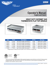 Vollrath Cayenne FTT2048 Operator's Manual