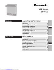 Panasonic CFVDL02 - LCD MONITOR/ LPTP Operating Instructions Manual