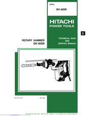 Hitachi DH 40SR Service Manual And Technical Data