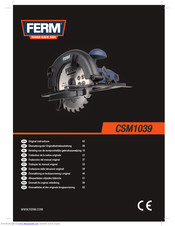 Ferm CSM1039 Original Instructions Manual