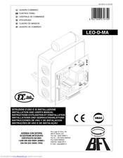 BFT LEO-D-MA Installation And User Manual