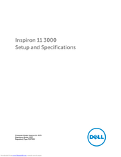 Dell Inspiron 11-3179 Setup And Specifications