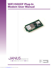 JANUS WiFi1500CF Plug-In User Manual