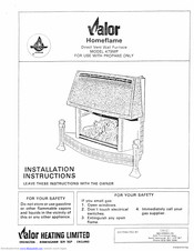 Valor 479MP Installation Instructions Manual