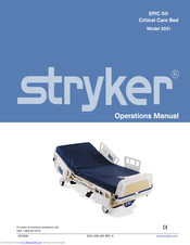 Stryker EPIC II 2031 Operation Manual