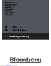 Blomberg KSE 1550 i User Manual