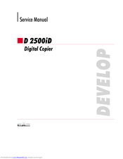 Develop D 2500iD Service Manual