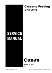 Canon Cassette Feeding Unit-AP1 Service Manual