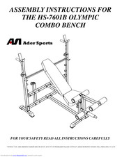Ader Sports HS-7601B Assembly Instructions Manual