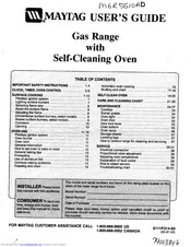 Maytag MGR5510 User Manual