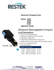 Restek 22362 Operation Manual