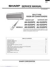 Sharp AH-S22DP2 Service Manual