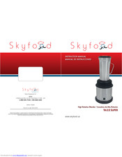 Skyfood TA-2.0 SUPER Instruction Manual