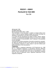 ICP Electronics ROCKY - 058HV Manual
