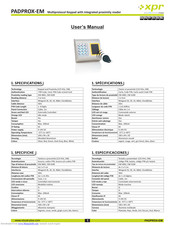 XPR PADPROX-EM User Manual