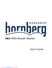 Hornberg Research hb1 User Manual