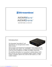 Streambox AVENIRDrone Quick Start Manual