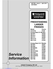 Hotpoint Ariston SD1712V Service Information