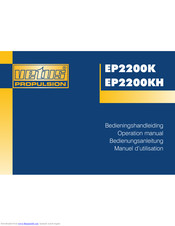 Vetus EP2200KH Operation Manual