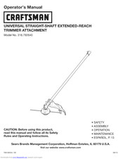 Craftsman 316.792640 Operator's Manual