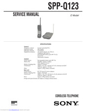 Sony SPP-Q123 Service Manual