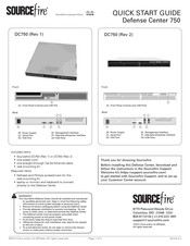 Cisco Sourcefire Defense Center 750 Quick Start Manual