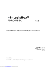IntesisBox FJ-RC-MBS-1 User Manual