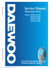 DAEWOO ELECTRONICS KOR-81AP2S Service Manual