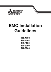 Mitsubishi Electric FR-A701 Installation Manuallines