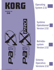 korg pa1x pro user manual download