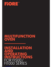 FIORE FI1000 Series Installation And Operating Instructions Manual