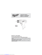 Milwaukee 2410-20 Operator's Manual