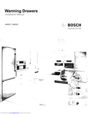 Bosch HWD57 Installation Manual