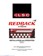 LSC Redback 12 Channel Installation And Operation Manual