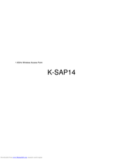 Audio enhancement K-SAP14 User Manual