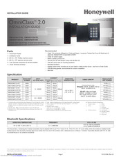 Honeywell OmniClass  OM41 Installation Manual