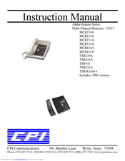 CPI TSK100A Instruction Manual